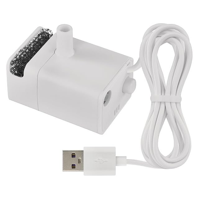 EMOS - Bomba de Repuesto para Fuente de Gatos, Incluye Cable de Carga y Filtro de Espuma