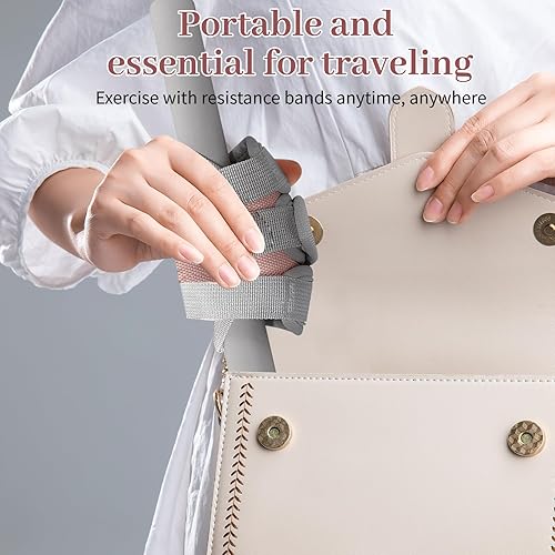 Miniatura 7 de Resistance Bands for Women Men - Non-Slip Exercise Bands for Glutes, Legs, Arms & Full Body Workout, Home Gym Strength Training, Physical Therapy