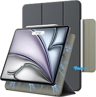 JETech Mágneses Tok iPad Air 11/10.9 M3/M2/5/4 és iPad Pro 11 Sötétszürke 1