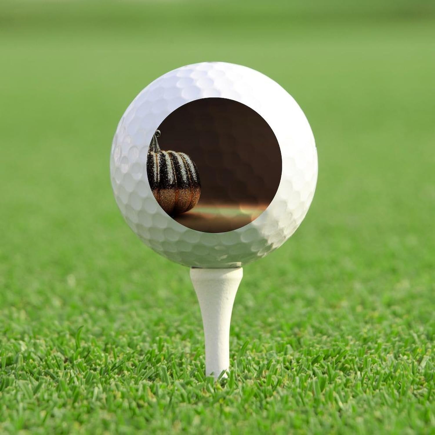 CafePress Glitter Pumpkin Novelty Golf Balls (Pk of 12)