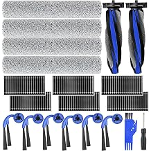 Accessories for Ecovacs Deebot T90 PRO OMNI/X9S PRO OMNI/X12 OMNICYCLONE Robot Vacuum, 2 Main Brush, 2 Roller Mops, 6 Hepa Filters, 6 Side Brushes