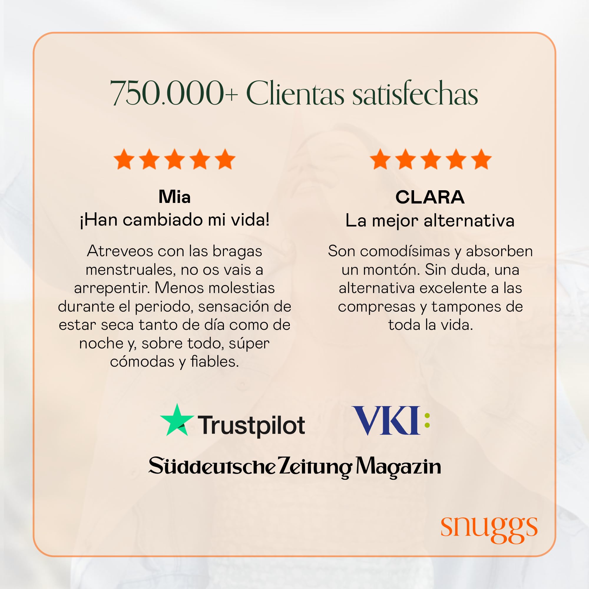 snuggs Period Underwear Classic - Braga de período para Sangrado abundante | Ropa Interior Menstrual Fina y Absorbente