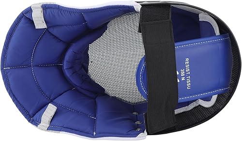 Miniatura 7 de Keenso Máscara deportiva de esgrima, equipo de protección de esgrima, duradero, resistente a los impactos, color negro, cómodo con babero grueso