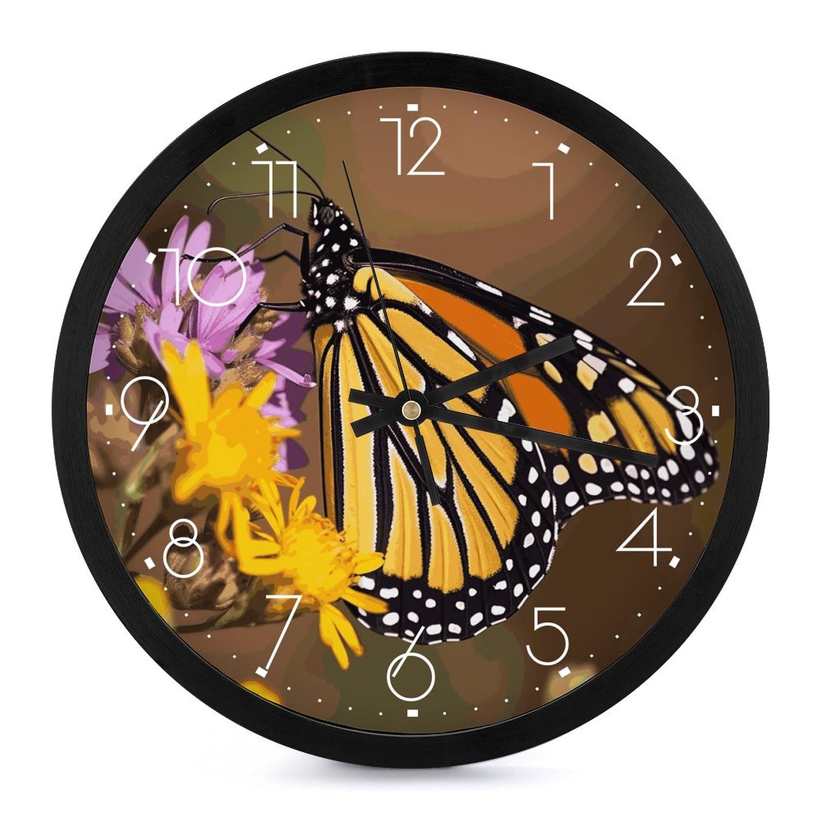Grande horloge murale numérique papillon lisible et autonome