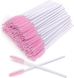 AKStore 200 PCS Disposable Eyelash Brushes Mascara Wands Eye Lash Eyebrow Applicator Cosmetic Makeup Brush Tool Kits (Whit...