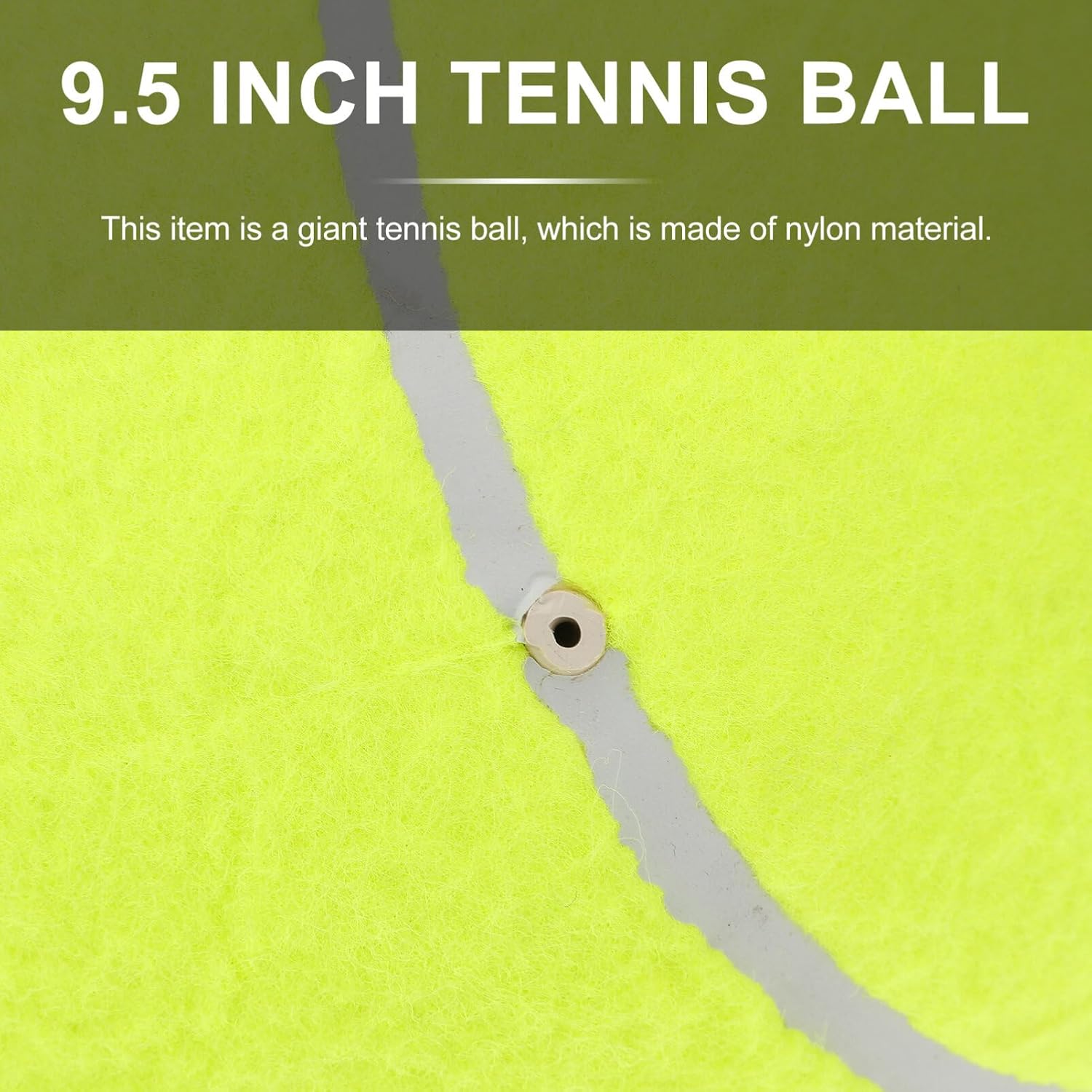 DOITOOL Tennis Ball for Dogs, 9.5 inch Inflatable Large Tennis Ball Large Pet Toys with Inflating Needles for Outdoor/Indoor Sports, Oversize Dog Toy Balls
