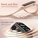 FITVII Slim Fitness Tracker with Blood Oxygen, Blood Pressure, 24/7 Heart Rate and Sleep Tracking, IP68 Waterproof Activity Trackers and Smart Watches with Step Tracker, Pedometer for Women Men