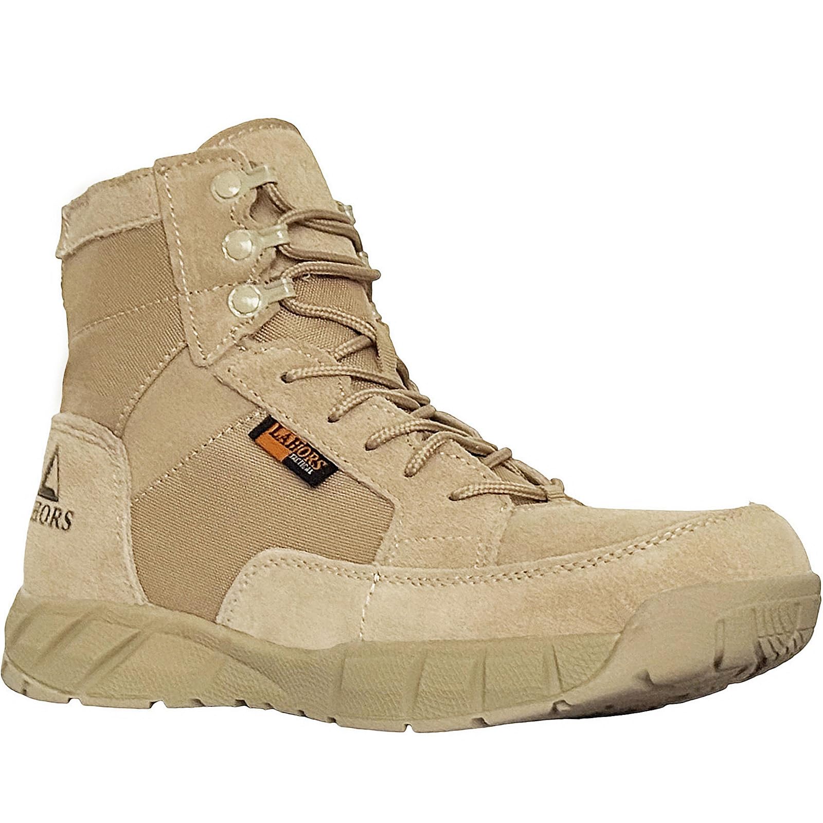 LAHORS 6 Inch Lightweight Mens Tactical Shoes Combat Boots Coyote Boots Military Training Lace Up Outdoor Hiking Breathable Army Shoe (Sand, US, Adult, Men, 10, Numeric, US Footwear Size System, Medium)