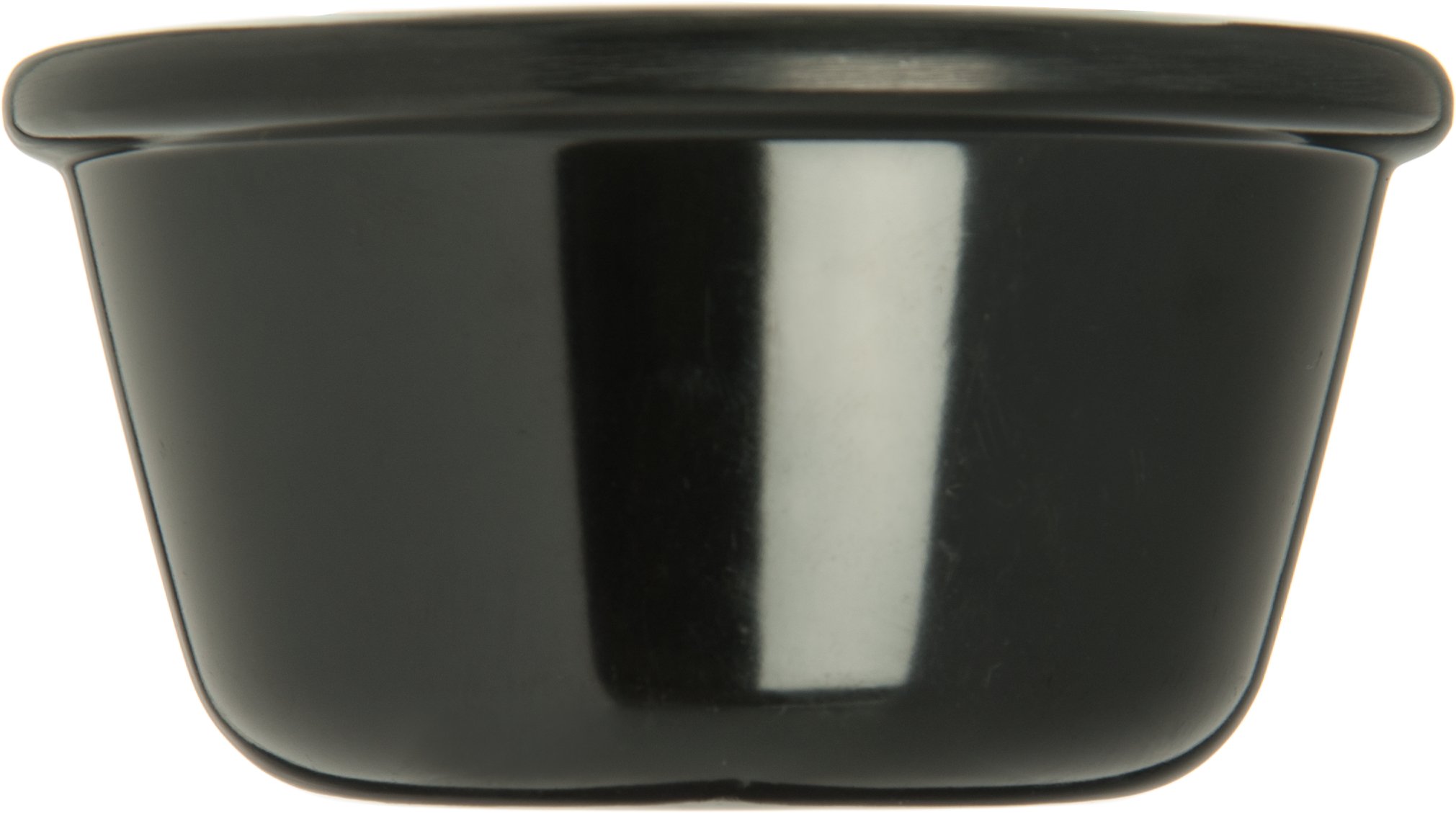Carlisle S28503 Melamine Smooth Ramekin, 4 oz de capacidad, Negro (Caja de 48)