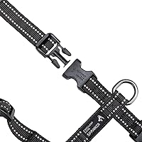 Vista 3 de EXCELLENT ELITE SPANKER Arnés sin tirones para perro, chaleco de nailon reflectante en forma de L, ajustable y fácil para mascotas, para razas