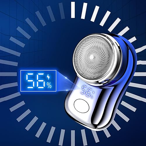 Miniatura 3 de Mini afeitadora eléctrica portátil, afeitadora recargable, removedor de vello facial impecable para hombres y mujeres, maquinilla de afeitar