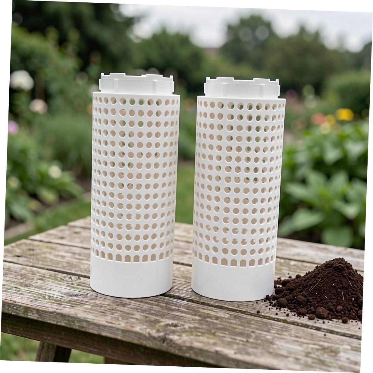 Didiseaon 3 Piezas Caja de Compostaje de Lombrices Enterrada para Jardín