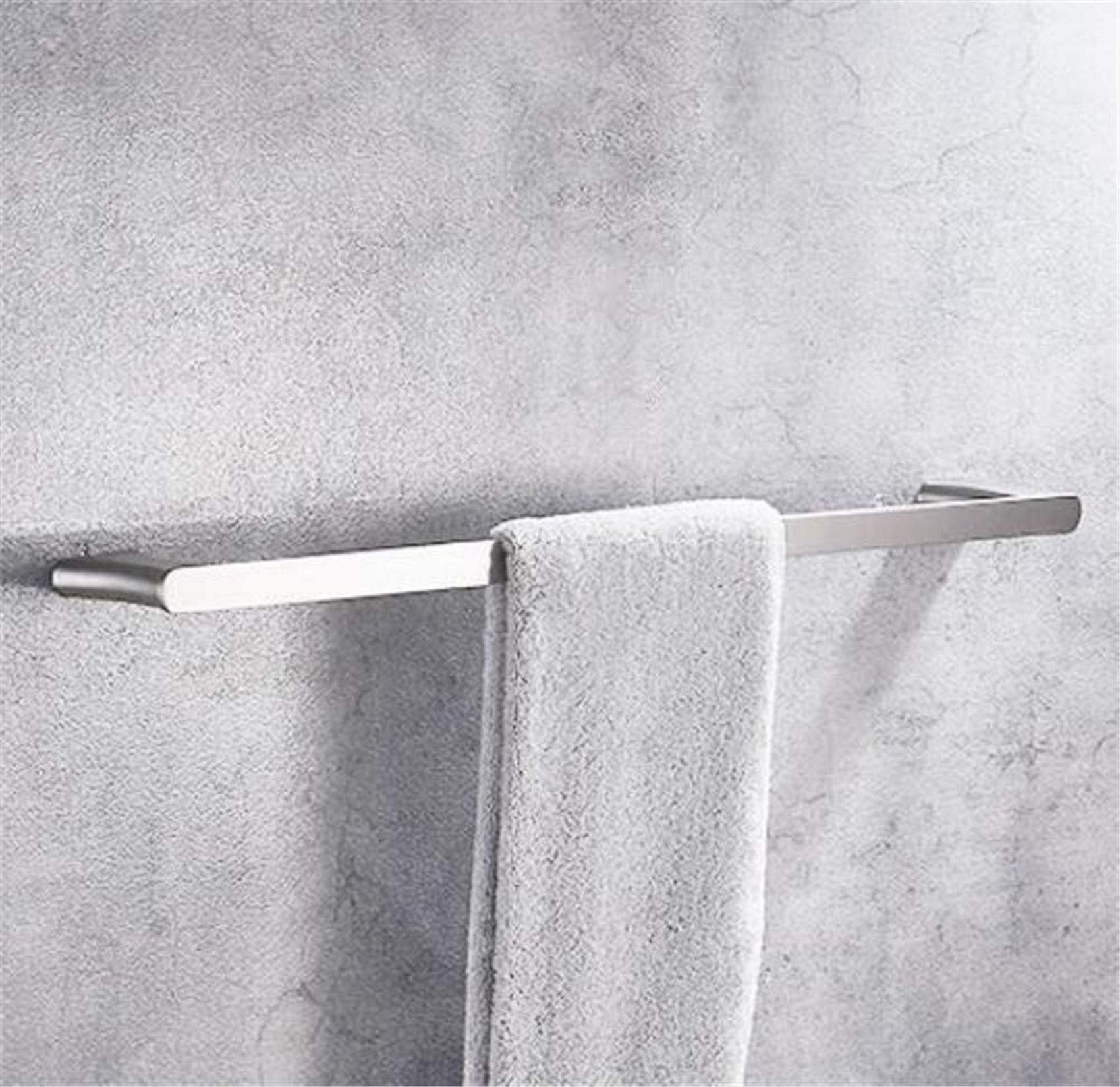 FGXHHS 304 stainless steel Brushed Towel rack,Matte Single pole Thick towel bar,Rust For Bathroom Kitchen Office-C 70cm(28inch)