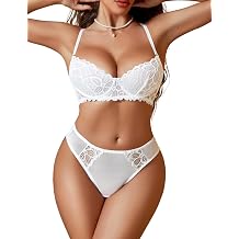Avidlove Lingerie for Women 2 Pieces Lingerie Set Lace Bra and Panty Sets