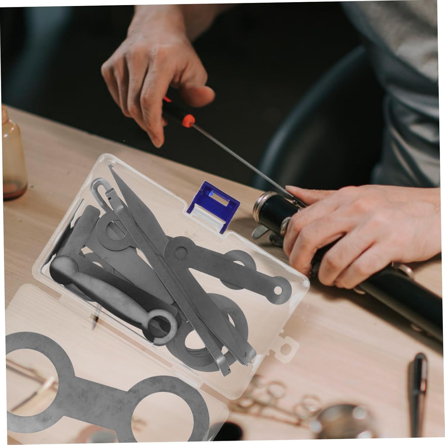 SHOWERORO 1set Saxophone Repair Kit Tools and Handle Clarinet and Saxophone Maintenance for Easy Instrument Repairs and Accessories