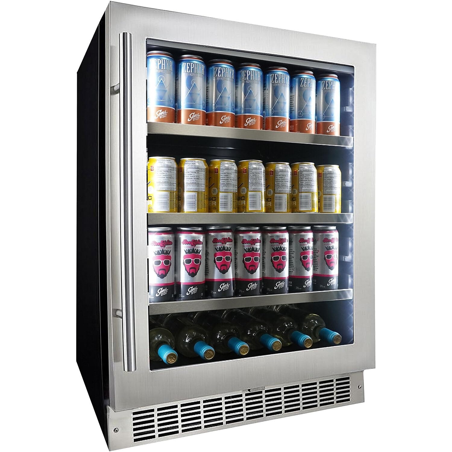 Danby Silhouette Saxony 24" Stainless Steel Single Zone Beverage Center on Fridge.com