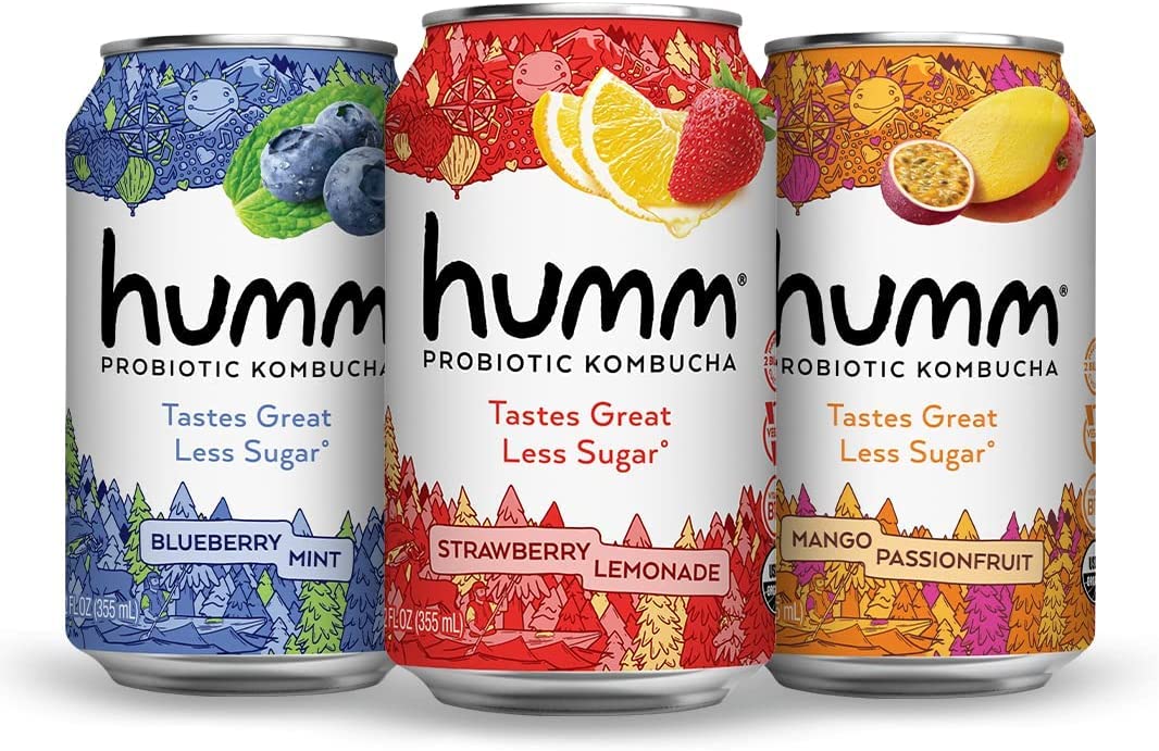 Humm Probiotic Kombucha Best Sellers Variety 12 Pack
