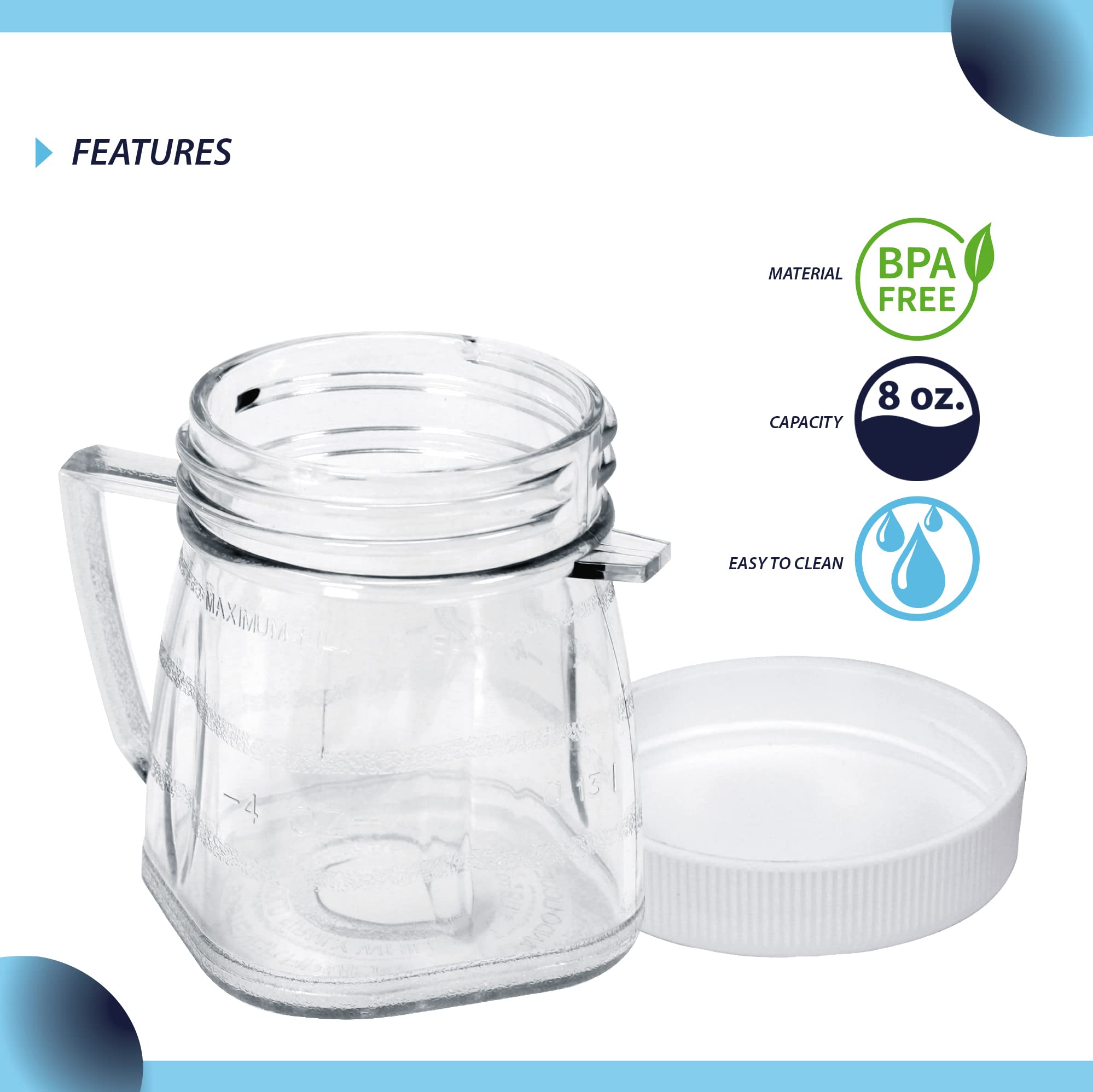 Amazon | CarterTMの交換用ミニ1カップクリアプラスチックジャー