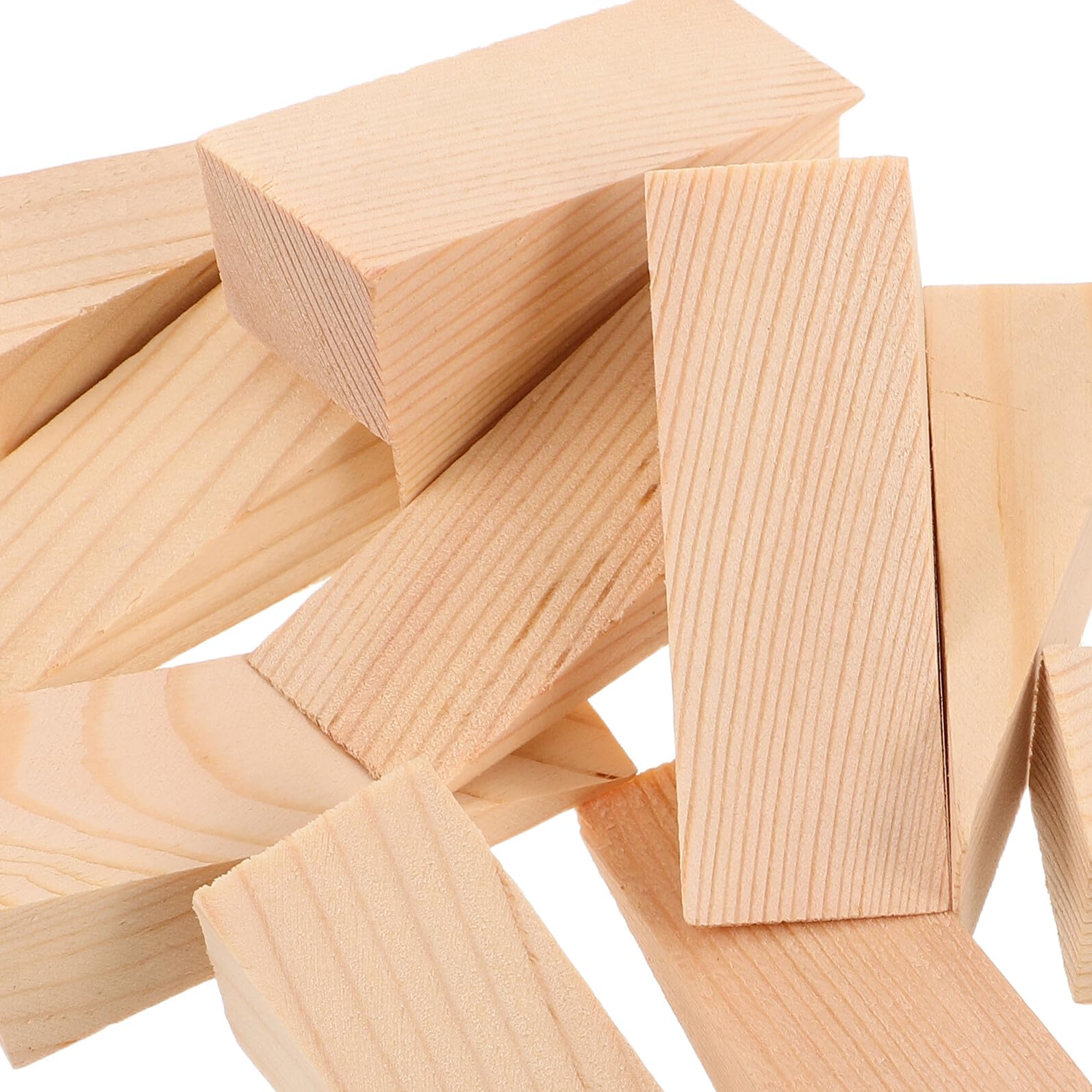 12 Piezas Cuñas de Madera Dura Topes Triangulares para Puerta Cuña de Madera para Bricolaje para Proyectos de Carpintería