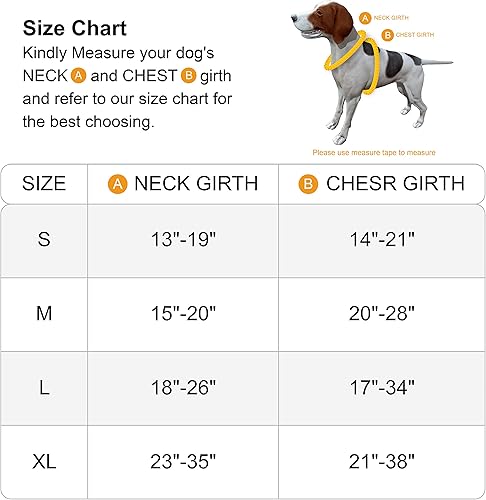 Miniatura 2 de Arnés para perro sin tirones, arnés reflectante para pasear para perro con asa de fácil control y clips delanteros y traseros, arnés de chaleco