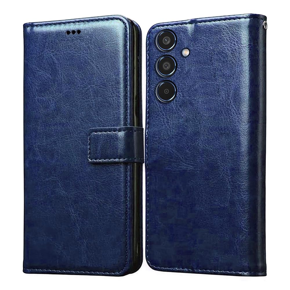 Casotec Flip Cover Back Case for Samsung Galaxy M35 5G | Premium Leather Finish | Inbuilt Pockets & Stand | Flip Cover Back Case for Samsung Galaxy M35 5G (Blue) (B0D9FHRDW5) Amazon Price History, Amazon Price Tracker