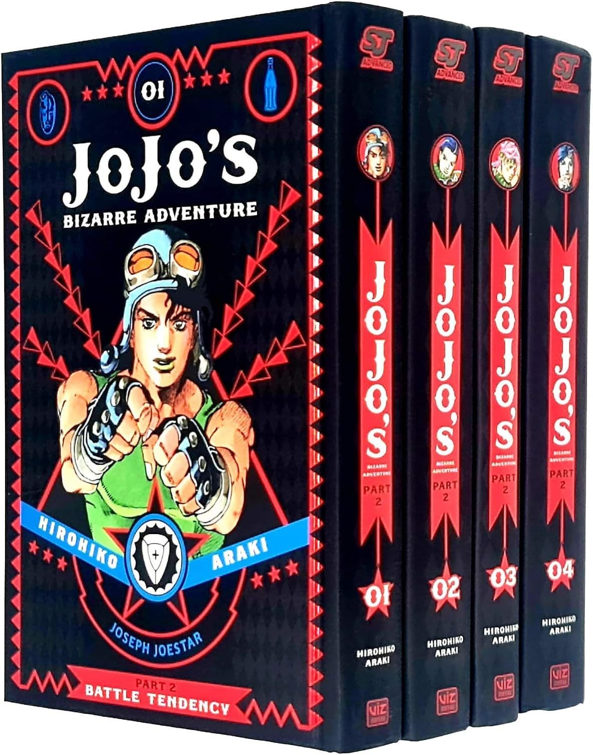 JoJo's Bizarre Adventure Part 2: Battle Tendency Volume 1-4 Books Collection Set