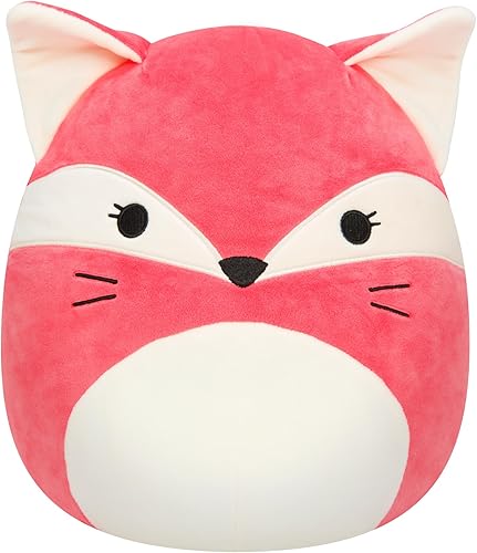 Squishmallows Zorro rojo coral Fifi original de 14 pulgadas - Peluche oficial de Jazwares grande y ultrasuave