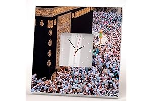 Saudi Arabia The Kaaba Holy Cube Mecca City Wall Clock Framed Mirror...