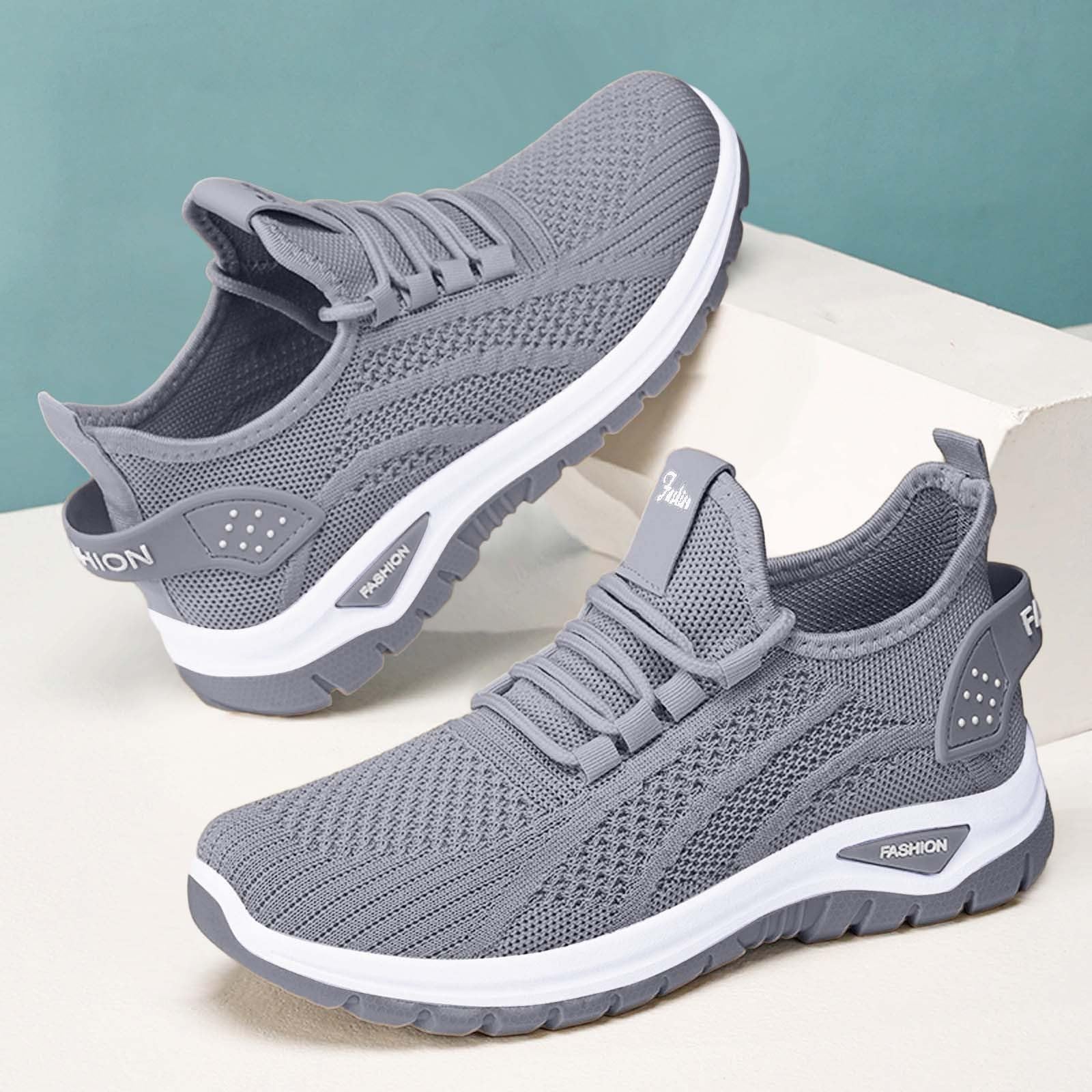 Sportschuhe Damen Leichte Orthopädische Sneaker Rutschfest Sommer Laufschuhe Turnschuhe Breite Füße Walkingschuhe Hallensportschuhe Mesh Atmungsaktiv Freizeitschuhe Fitnessschuhe - 5