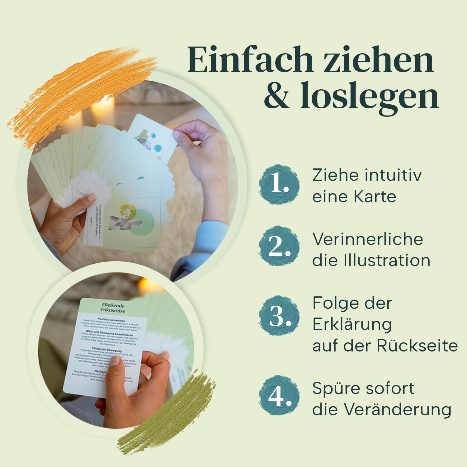 Achtsamkeitskarten Set – 36 Übungen für innere Ruhe, Entspannung & Achtsamkeit | Atemübungen, Körper, Nervensystemübungen & Breathwork