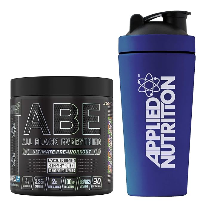 Buy Applied Nutrition Bundle ABE Pre Workout 315g + 750ml Steel Protein