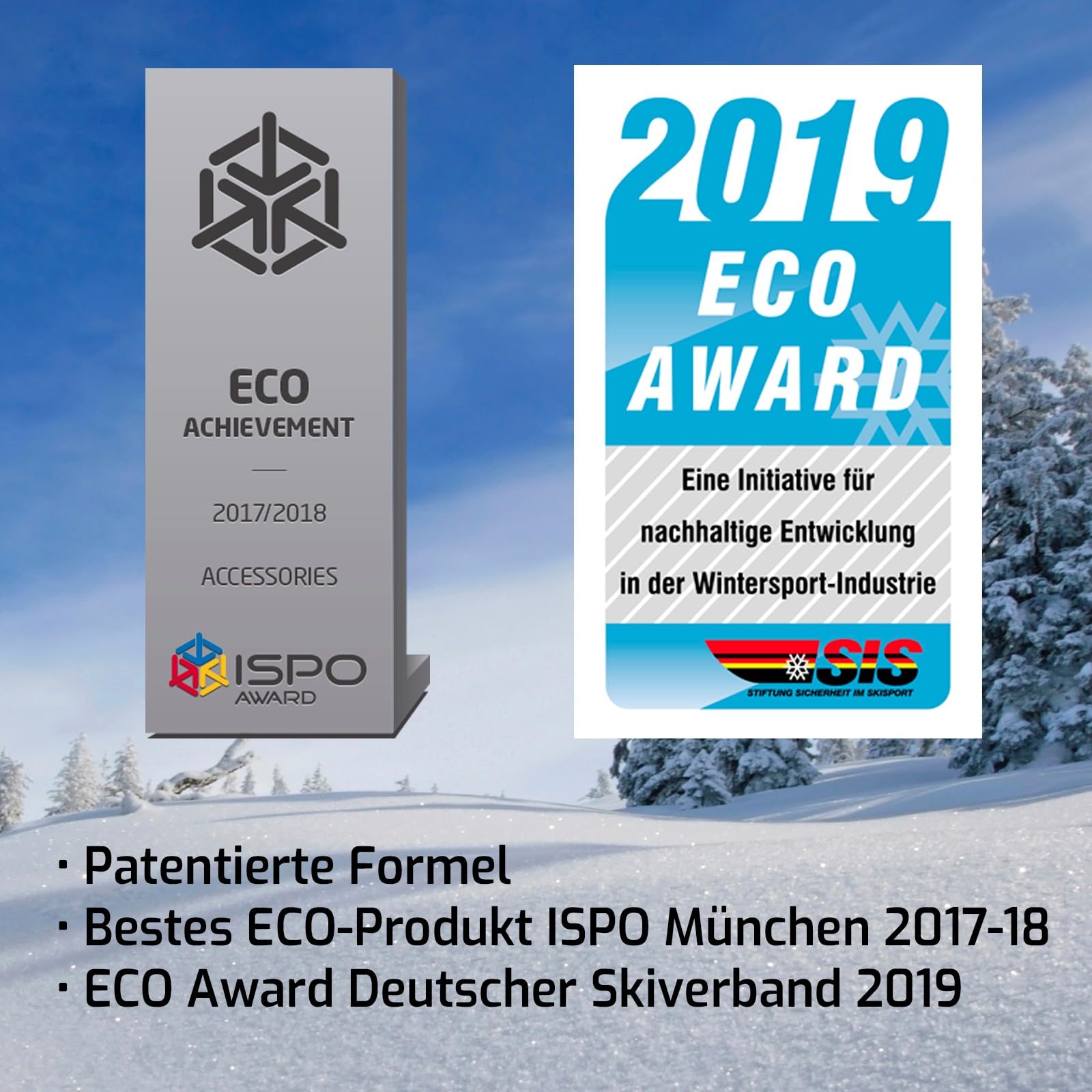 NZERO Eco Wax Block 500g | Bio Naturwachs für Skifahren, Snowboard
