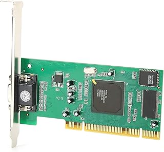 Generic ATI Rage XL 8MB 32Bit PCI VGA Video Card, PCI Graphics Card, 32Bit Desktop Computer Accessories with 2 Notch Design, Support HISHARD / Buddy / BETWIN Software Towing Machine