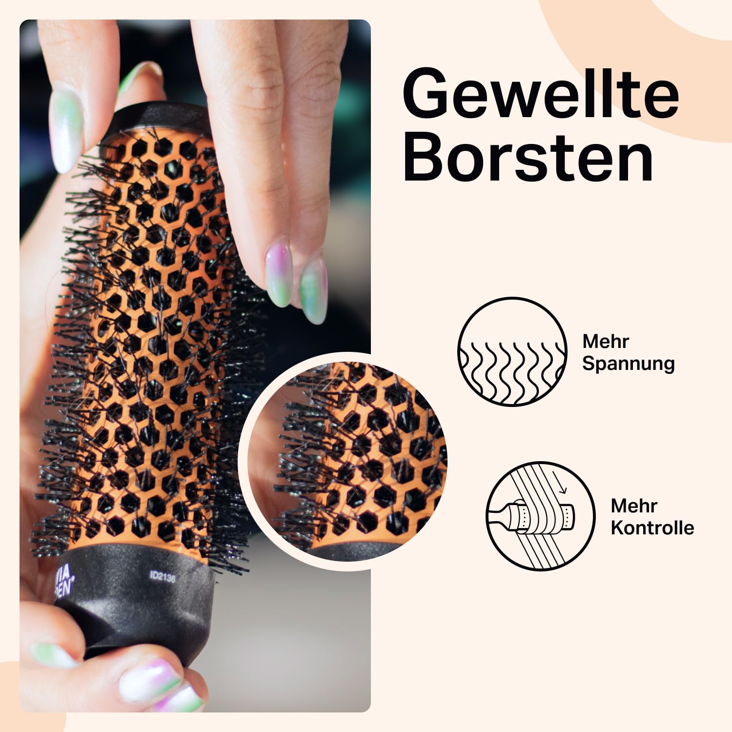 Olivia Garden Multibrush Curlers Kit - 4 Aufsätze & 1 abnehmbarer Griff - Perfekt für Locken und Volumen