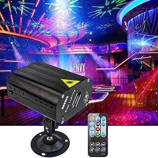 Party Lights Disco Light, Sound Activated Dj Lights Flash Strobe Lights Projector with Remote Control for Parties Birthday Gift Karaoke KTV Bar Dance Christmas Halloween Party Decorations
