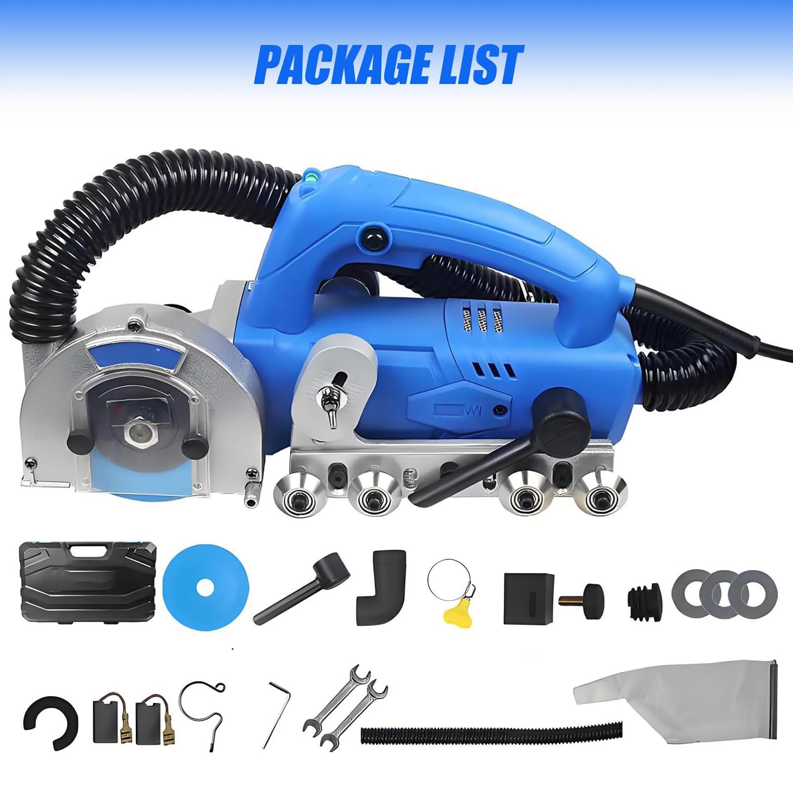 Herramienta removedora de lechada de alta potencia de 1200 W, limpiadora eléctrica de juntas de azulejos de 9000 RPM, para renovación de pisos de baño y proyectos de rejuntado de bricolaje.