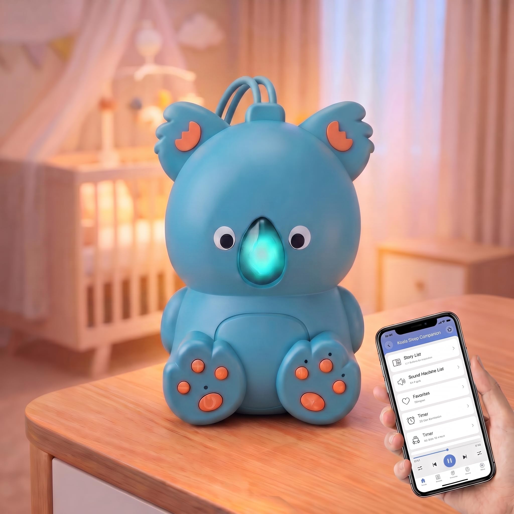 Amazon.com: Portable White Noise Baby Sound Machine with Bluetooth