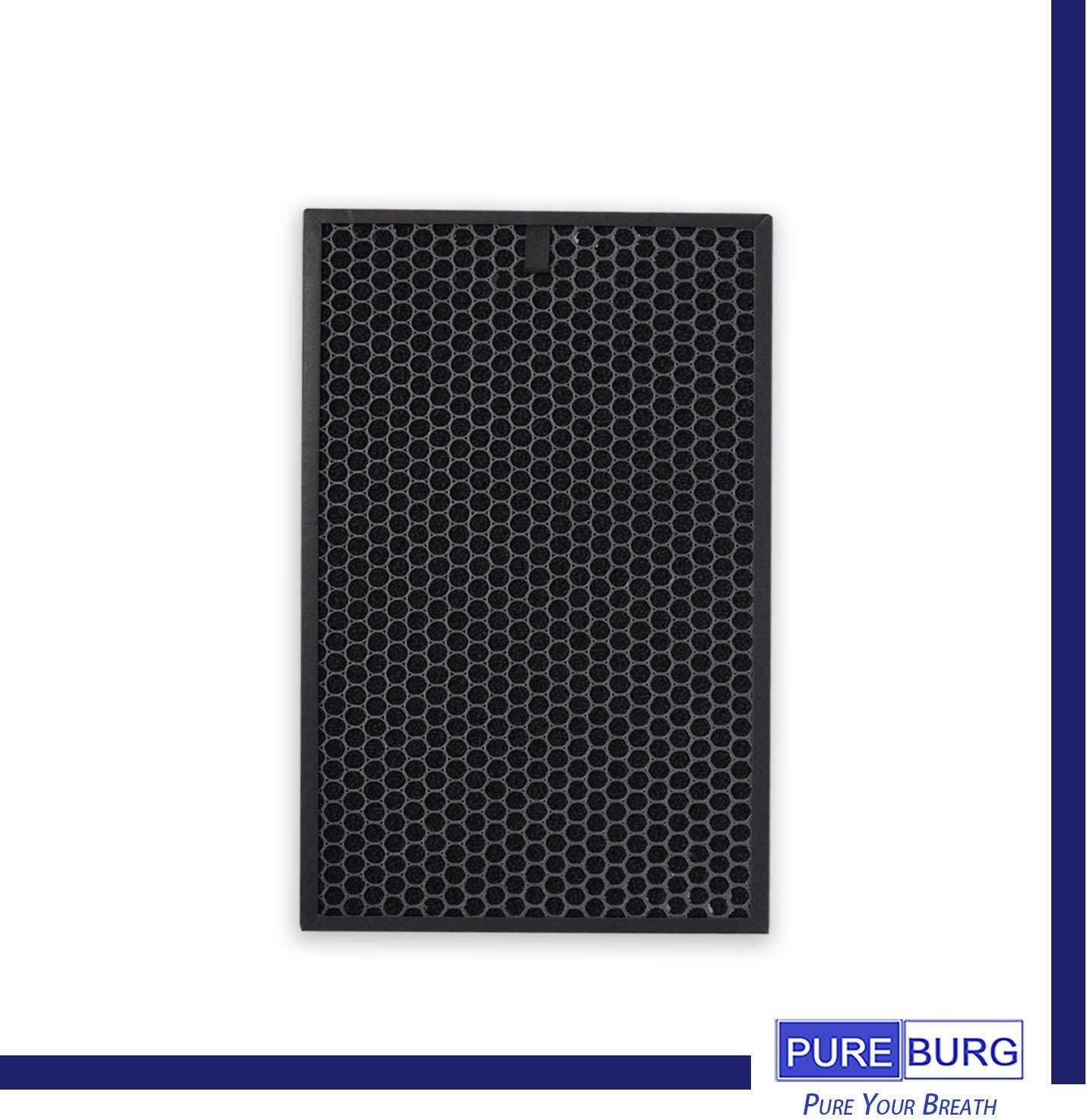 PUREBURG Replacement Filter Set Compatible with Sharp KC-850U & KC-C100U PlasmaCluster Air Purifier, H13 HEPA + Activated Carbon + Humidifier Filter
