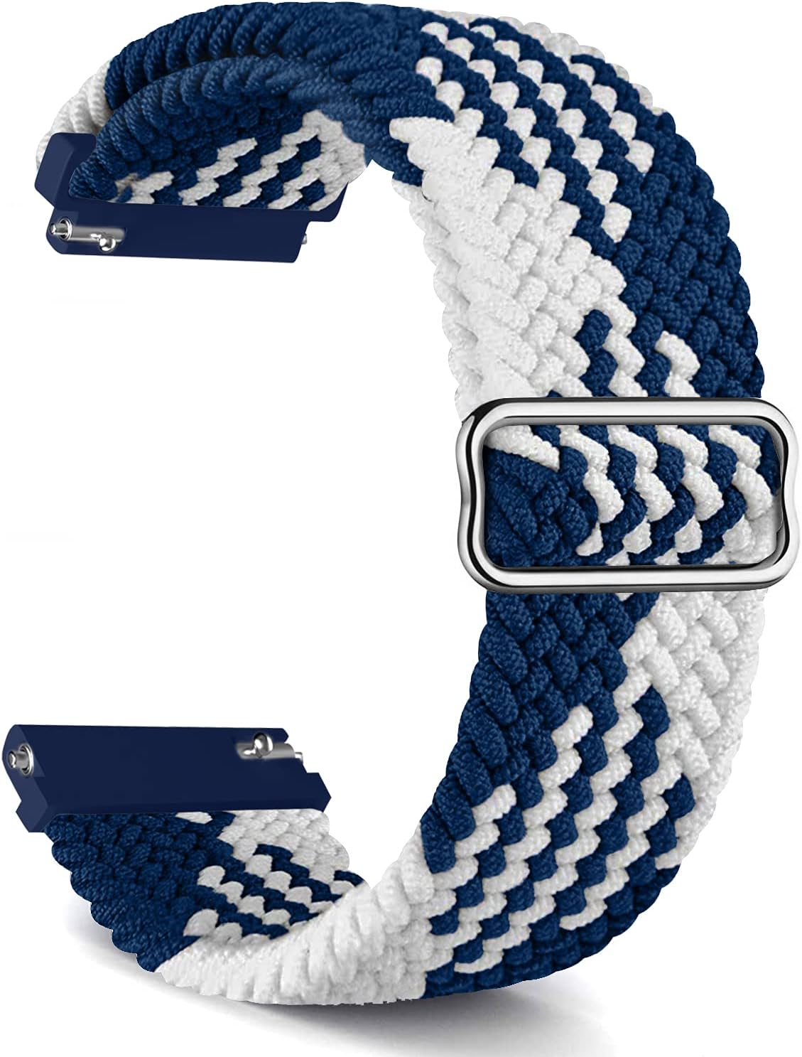 Band4u 22mm Soft Nylon Sport Watch Bands Compatible for Samsung Galaxy Watch 46mm/Samsung Galaxy Watch 3 45mm/Gear S3 Frontier/Classic,Adjustable Sport Strap Wristband Replacement Bracelet