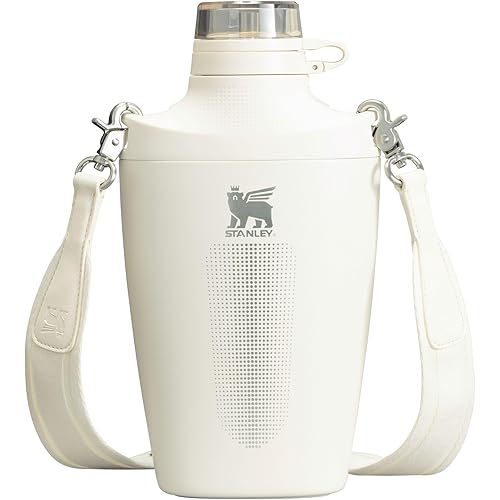 Stanley Cross Bottle 23 oz | Travel Water Bottle with Jacquard Strap | Leakproof Tritan Lid with Removable Straw | Insulated Stainless Steel | BPA-Free | Cream