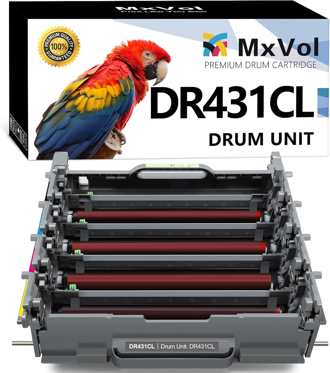 MxVol DR431CL Drum Unit Replacement for Brother Printer MFC-L8900CDW HL-L8360CDW MFC-L8610CDW HL-L8260CDW MFC-L9570CDW Drum DR-431CL, 30000 Page Yield (NO Toner)