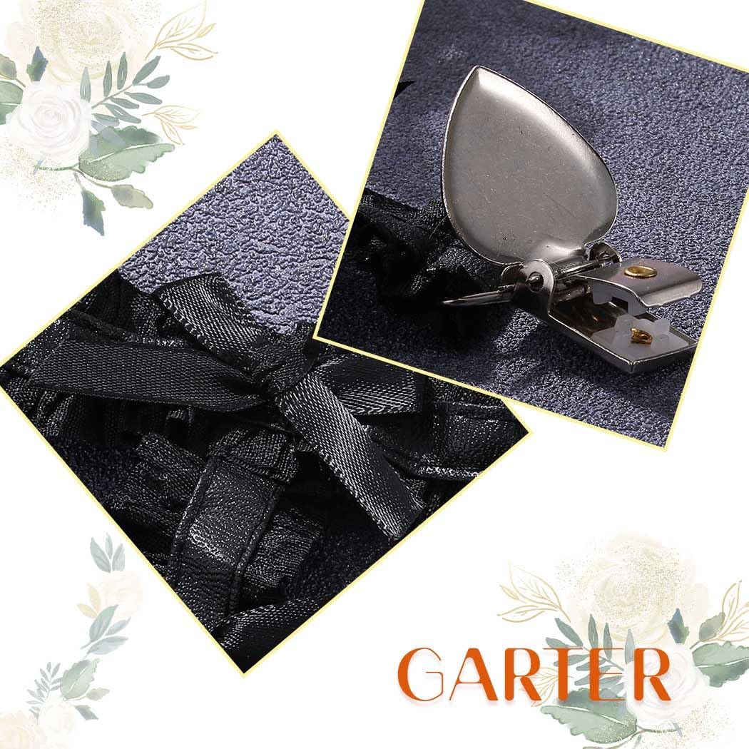 Heart Garter Belt Black Bow Leather Garter Punk Leather Belt for Women