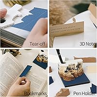 Vista 5 de Calendario 3D 2026 – Calendario de tiempo, calendario de escritorio 2026, bloc de notas, castillo mágico, bloc de notas 3D, notas adhesivas