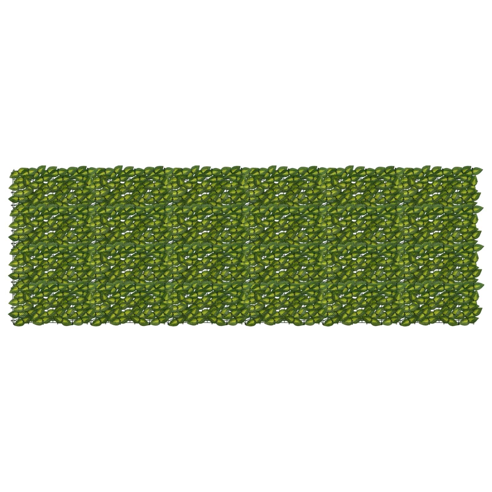 Brise-vue pour balcon au feuillage vert et jaune pour créer un coin cocon