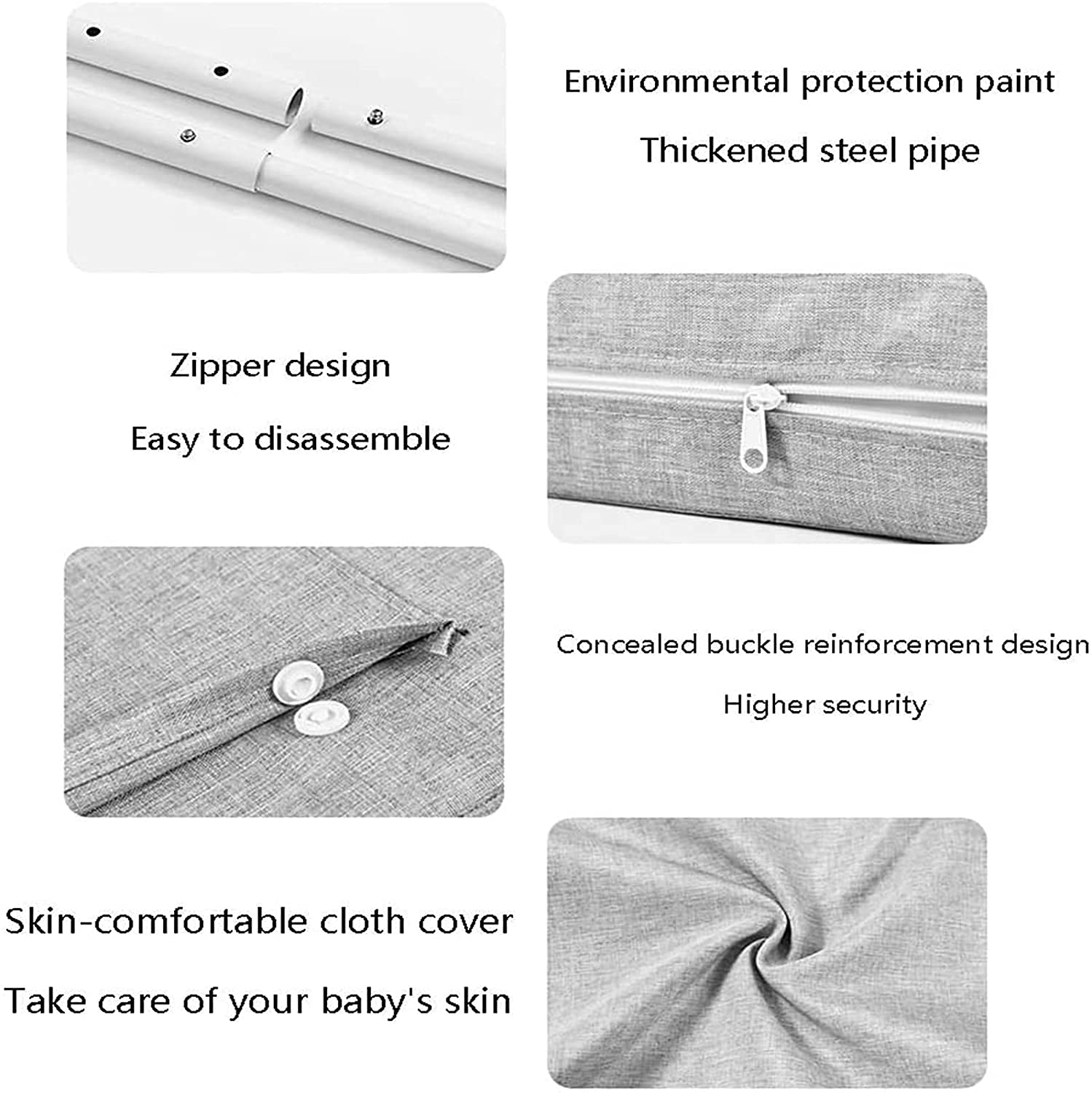 Parachoques De La Cama del Riel: Barrera De Seguridad Cama para Niños, Barandilla De La Valla De La Cama De Seguridad Barandilla De La Cabecera, Riel De La Cama Deflector De 1,5-2 Metros Uni