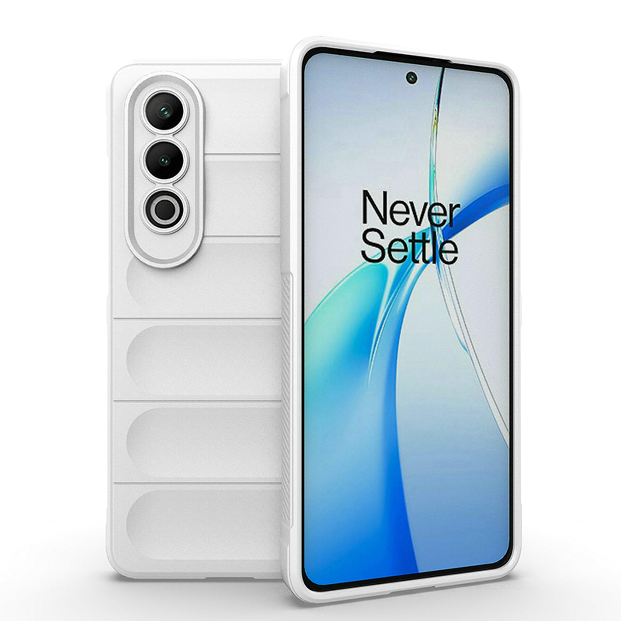 vbsyuwsa for OnePlus Nord CE4 5G Case, [360° Protection] [Highly Elastic,TPU Material] Compatible with OnePlus Nord CE4 5G Phone Case Cover HD-GTX White