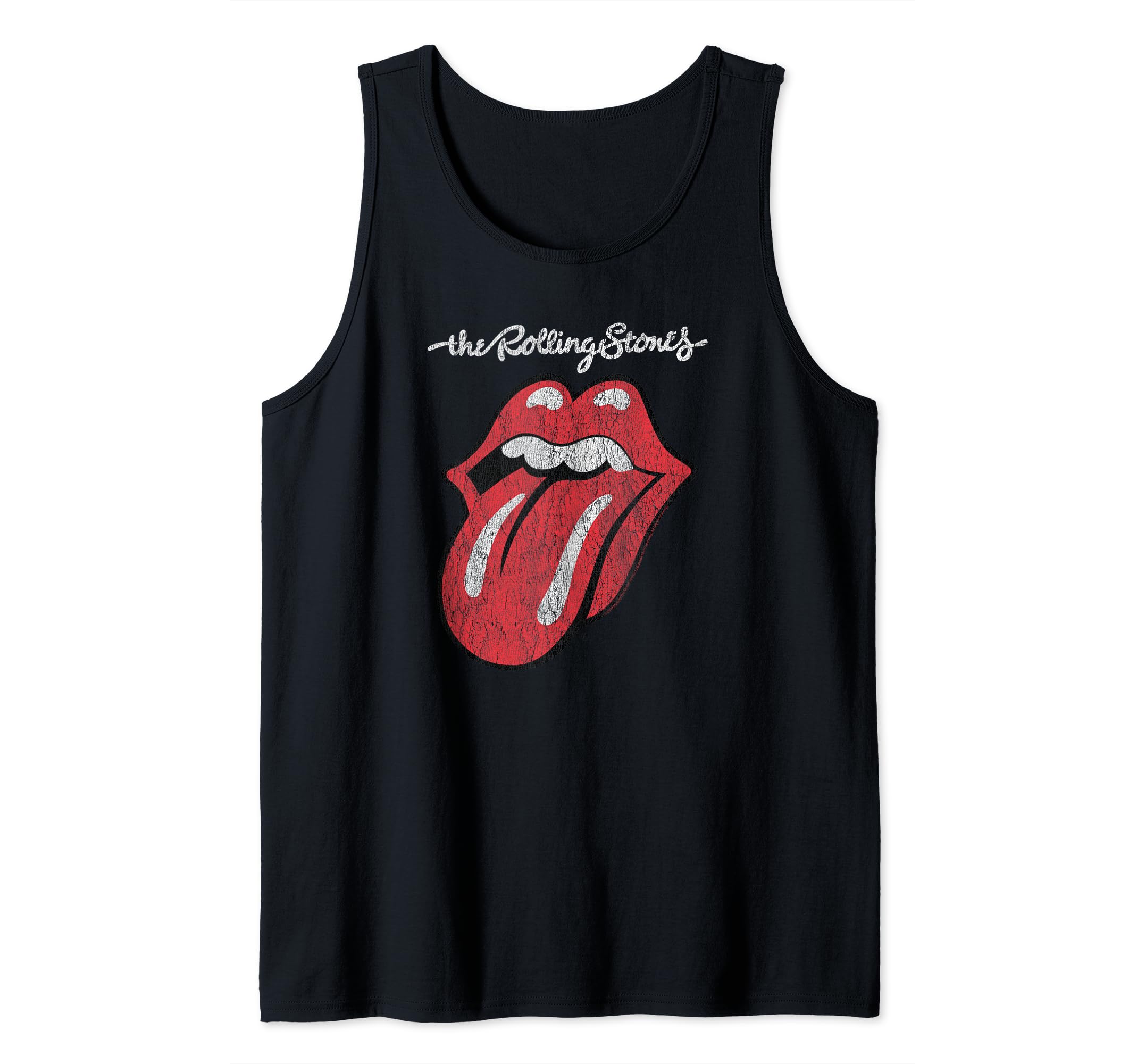 Amazon.com: Rolling Stones Official Script Tongue Tank Top : Clothing ...