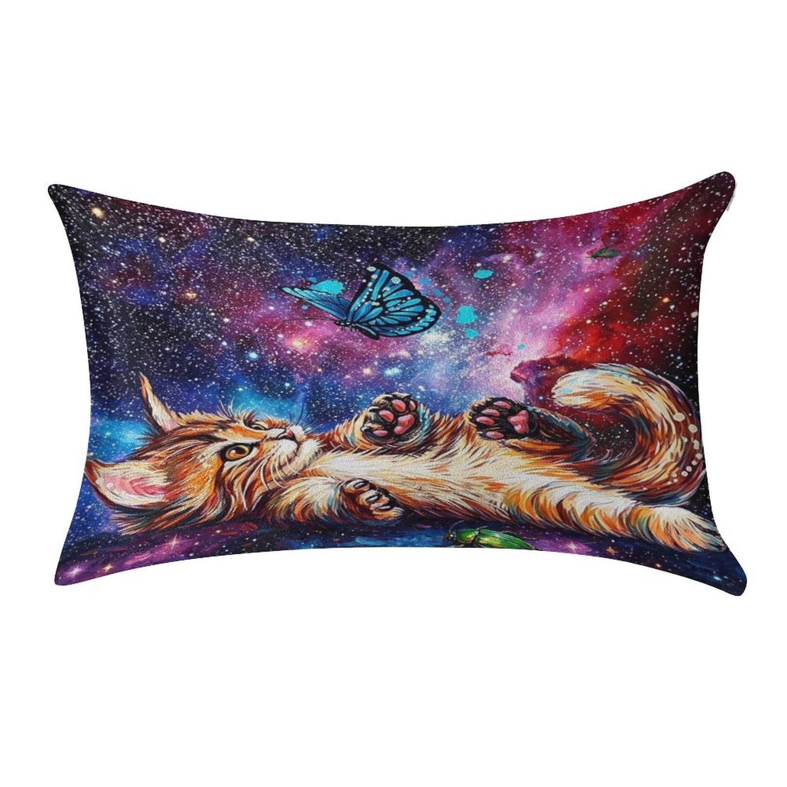 Fekiloot Style Cat Butterfly Pillow Covers Home Decor Pillow Cases