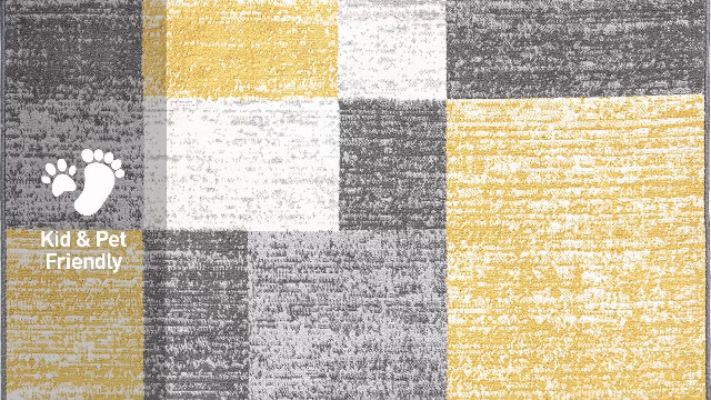 Tapete Rugshop moderno amarillo 76x122 cm geométrico miniatura 7