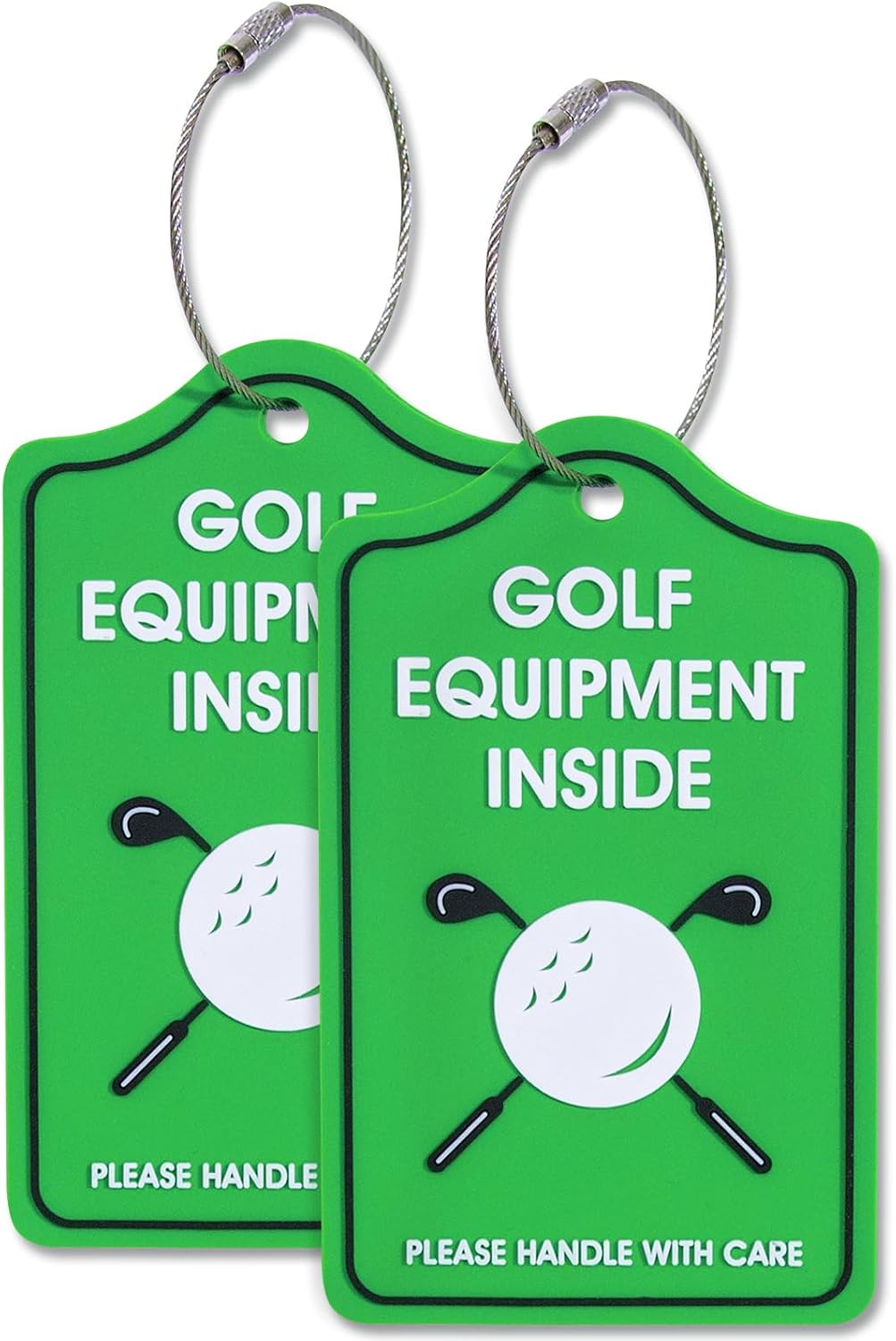 YULEAXIE Golf Luggage Tag, PVC Waterproof Luggage Tag Holders for Golf Bag Suitcase Ship, Durable Label Holder for Golf Equipment Travel Case
